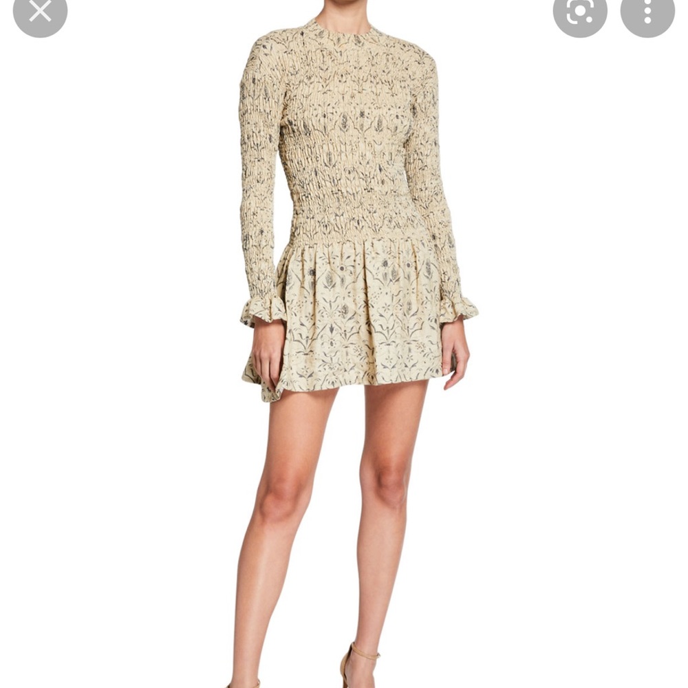Sir The Label Sachi long sleeve ruched mini dress